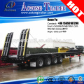 60T-80T payload hydraulic 4 axles heavy duty gooseneck 3meters width lowbed semi trailer truck